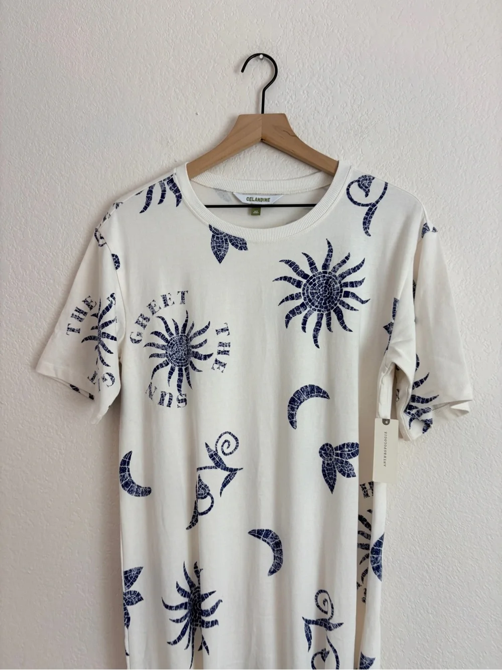 Celandine Graphic Maxi T-Shirt Dress